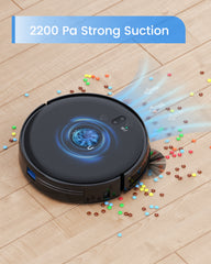 Thamtu Robot Vacuum Cleaner with Mop Function Vacuum Cleaner Robot for Hard Floor, Carpet, Pet Hair, Robot Vacuum Cleaner with Alexa and App, 3000 Pa Suction Power, 120 Minutes Running Time