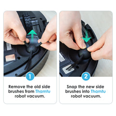 Thamtu Side Brush*4, Main Brush*1 Replacement Kit for G20/T21/T21S/T21S/T25S