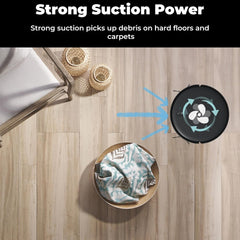 Thamtu Robot Vacuum with Smart Navigation, Powerful Suction with APP/Voice Control Good for Pet Hair, Hard Floor, Compatible with Alexa