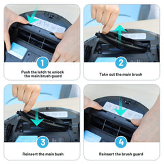 Thamtu G11/G12/G10/G10S/G10H Ersatzzubehör, 4 Seitenbürsten und 1 Hauptbürste