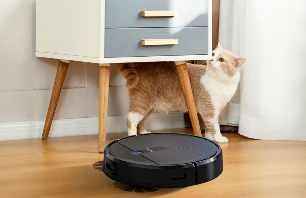 How does a robot vacuum cleaner know when it's done?