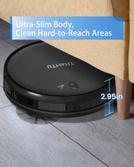 Thamtu Robot Vacuum Cleaner with Mop Function Vacuum Cleaner Robot for Hard Floor, Carpet, Pet Hair, Robot Vacuum Cleaner with Alexa and App, 3000 Pa Suction Power, 120 Minutes Running Time