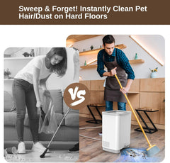 Thamtu Touchless Vacuum Automatic Dustpan - Ultra Fast & Powerful Corded Canister Vacuum for Sweeping Pet Hair, Food Crumbs & Dirt