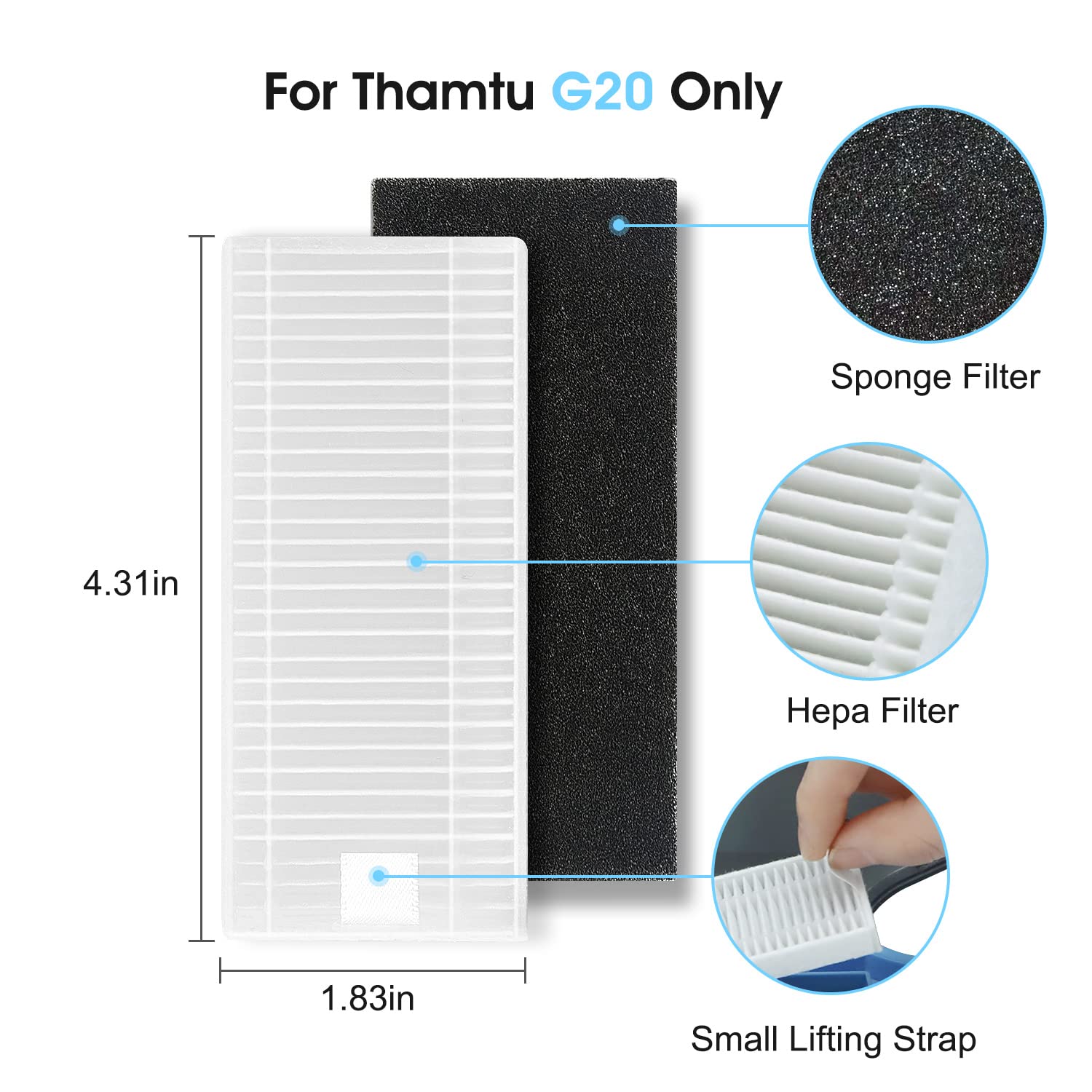 Thamtu G20  Dust Bag & Filter