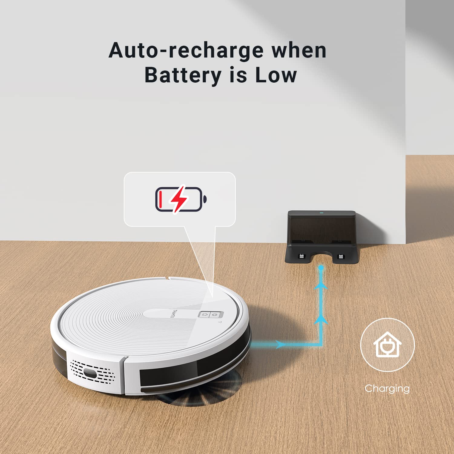 Thamtu G10 Robot Vacuum, Extra Large dust bin, Ideal for Pet Owners, APP Control, Scheduled Cleaning, 3000Pa Suction